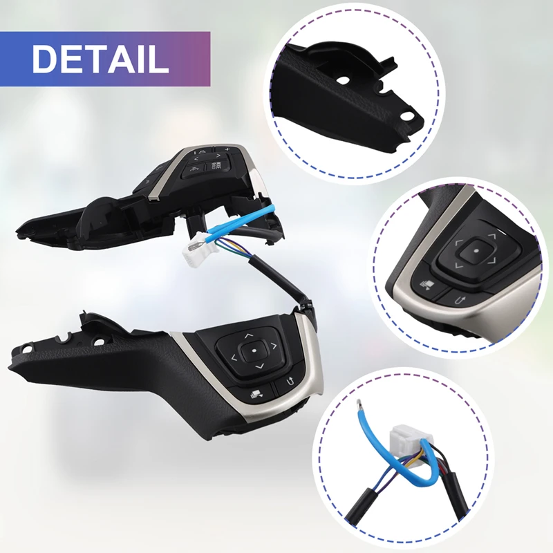 

Car Multi-Function Steering Wheel Cruise Control Buttons Switch For Toyota Innova 2015-2019 842500K080