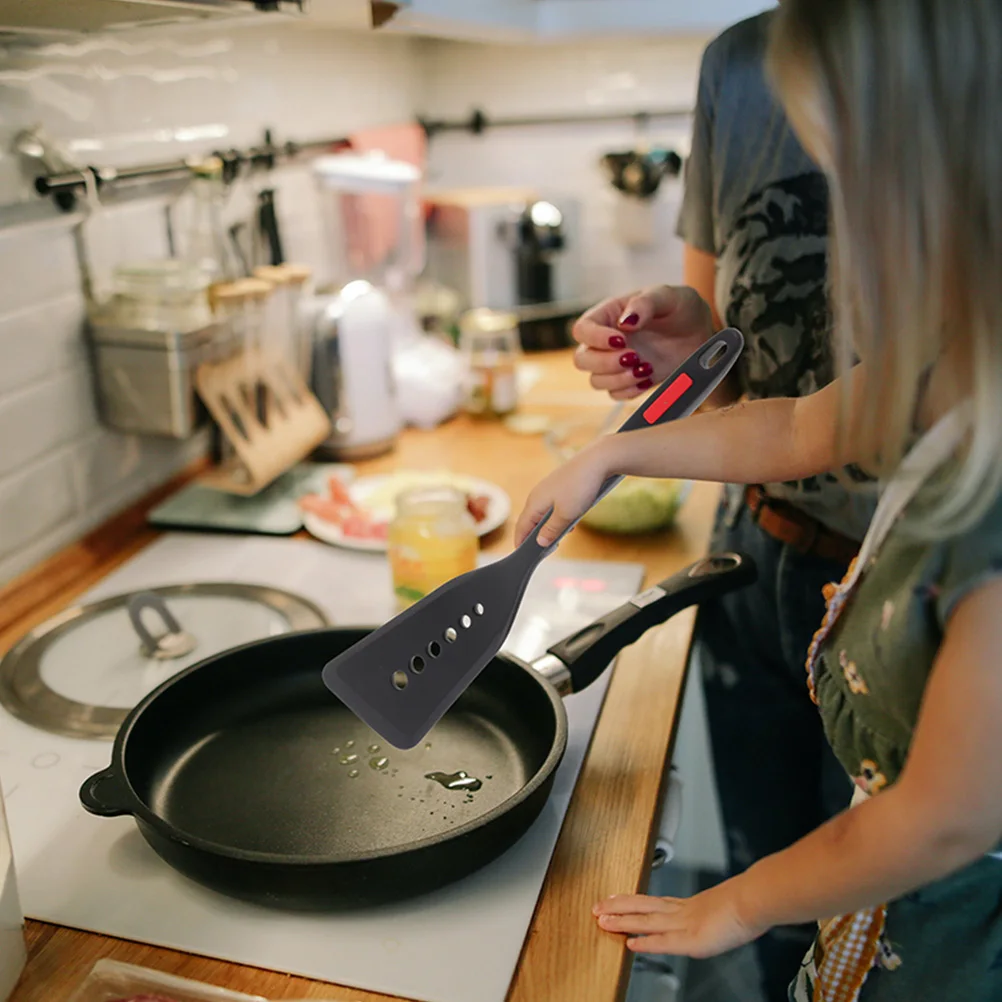 

2Pcs BlackRed Spatulas NonStick FishPancake Household Cooking Spatula MultiFunction KitchenWok Spatula Set Cooking Accessories