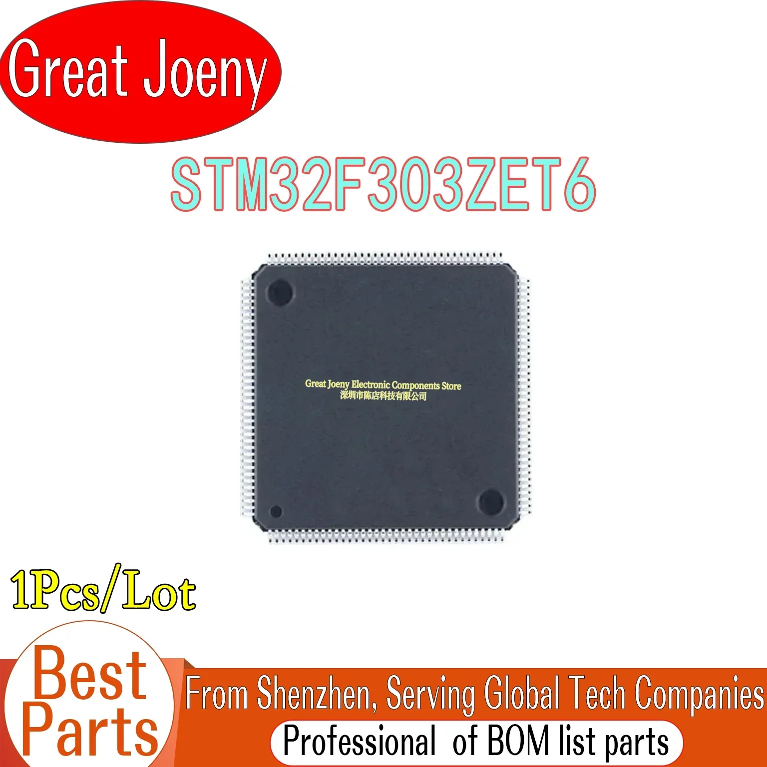 

100% New Original STM32F303 STM32F303ZET6 IC MCU Chipset LQFP-144 Bulk Best Price Plastic Casing