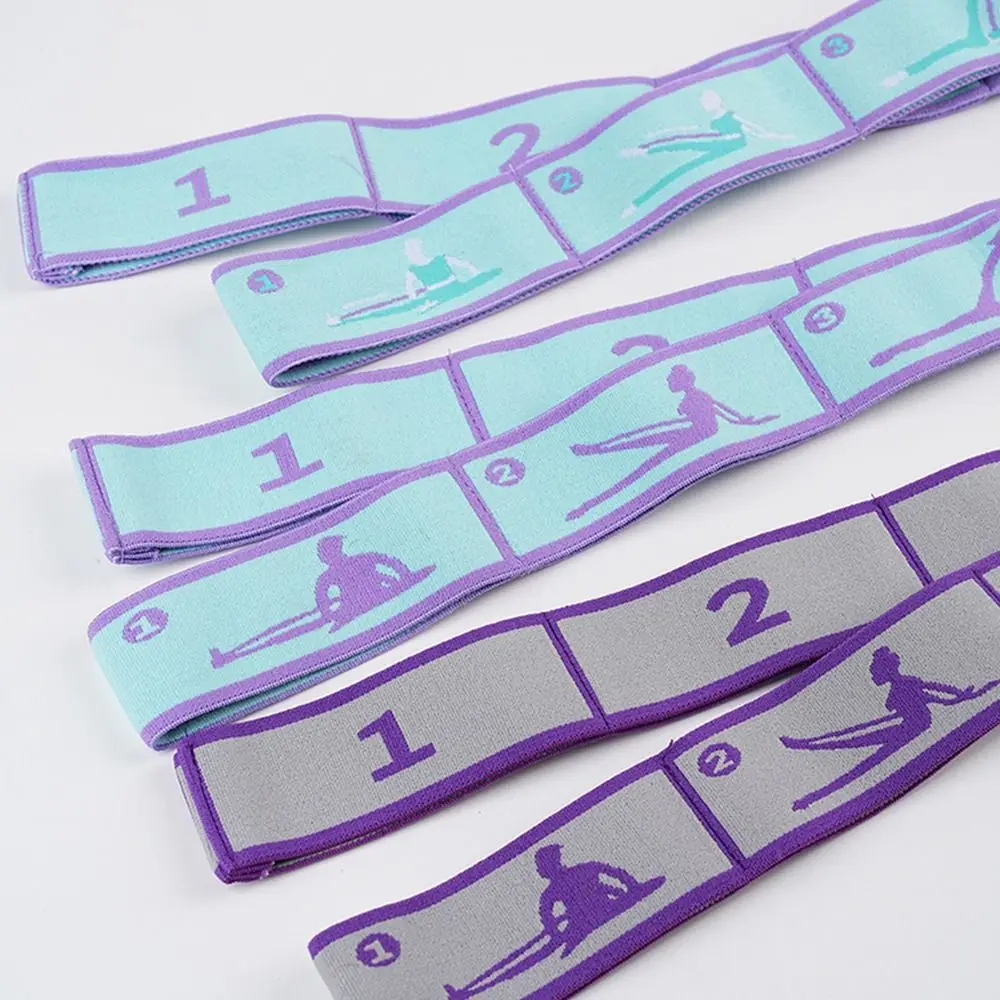 Multi-functional Yoga Stretching Belt Adult Latin Fitness Exercise Resistance Band Stretching Auxiliary Fitness Tension Belt GYM