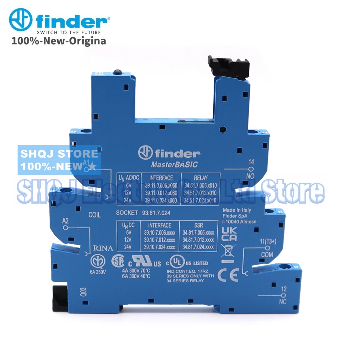 FINDER 100%-NEW 93.01.7.024 93.51.7.024 93.61.7.024 1PCS 93 SERIES Socket 6A 5PIN original
