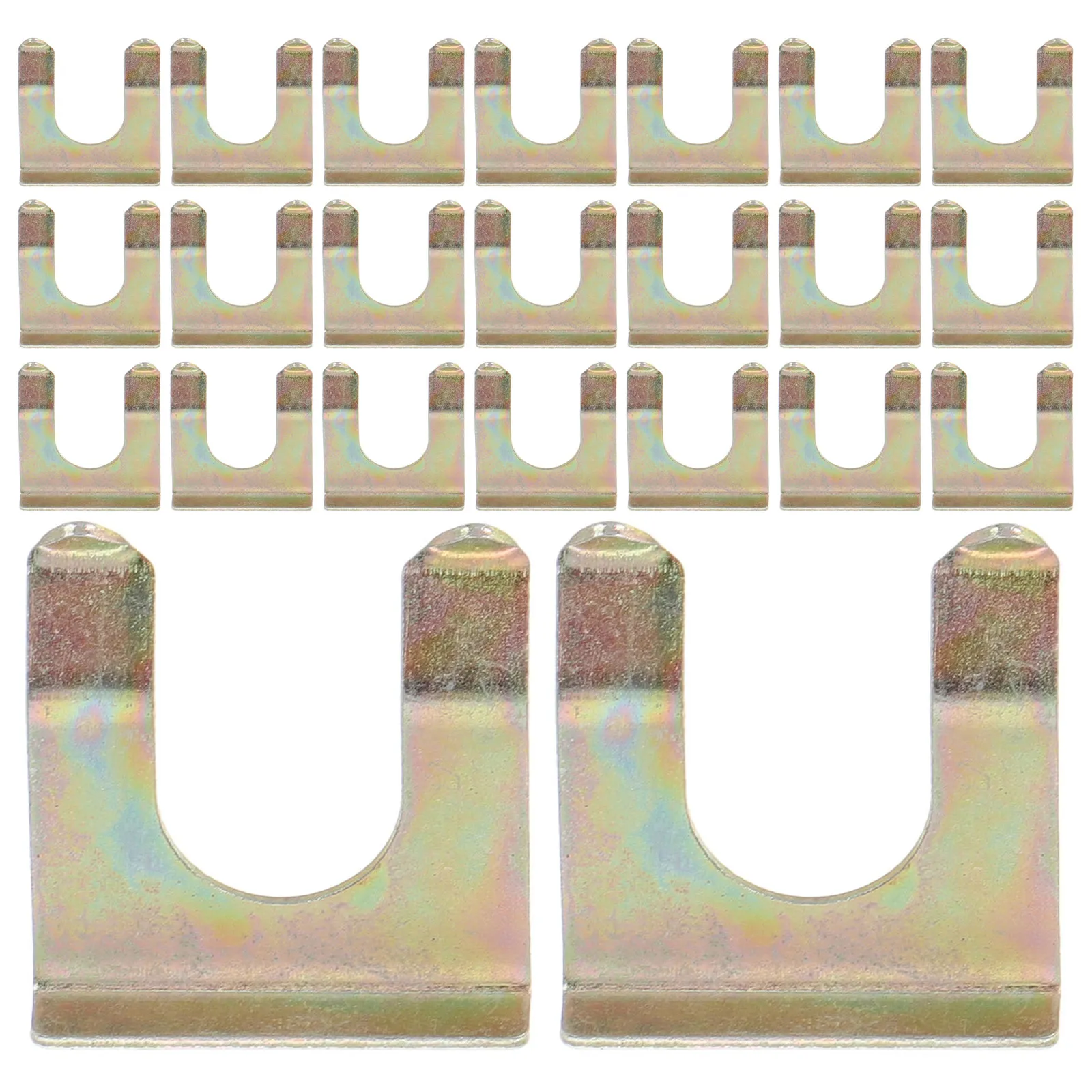 

40Pcs Automotive Brake Line Clips U Shaped Brake Hose Retaining Bracket Metal Retainer Clips Parking Cable Holder Replacement
