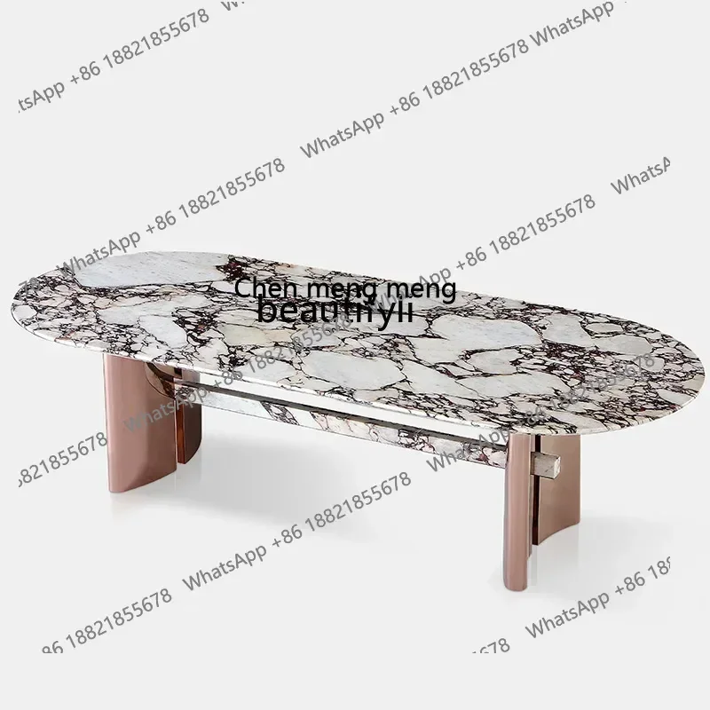 

xz1Natural Luxury Stone Dining Table Light Luxury Modern Italian High-End Drop-Shaped Marble Dining Table