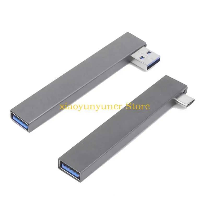 P9JB Multiple Port Aluminum USB Hubs Fast Speed 5Gbps Design Spaces Optimization Plugs Play Ready
