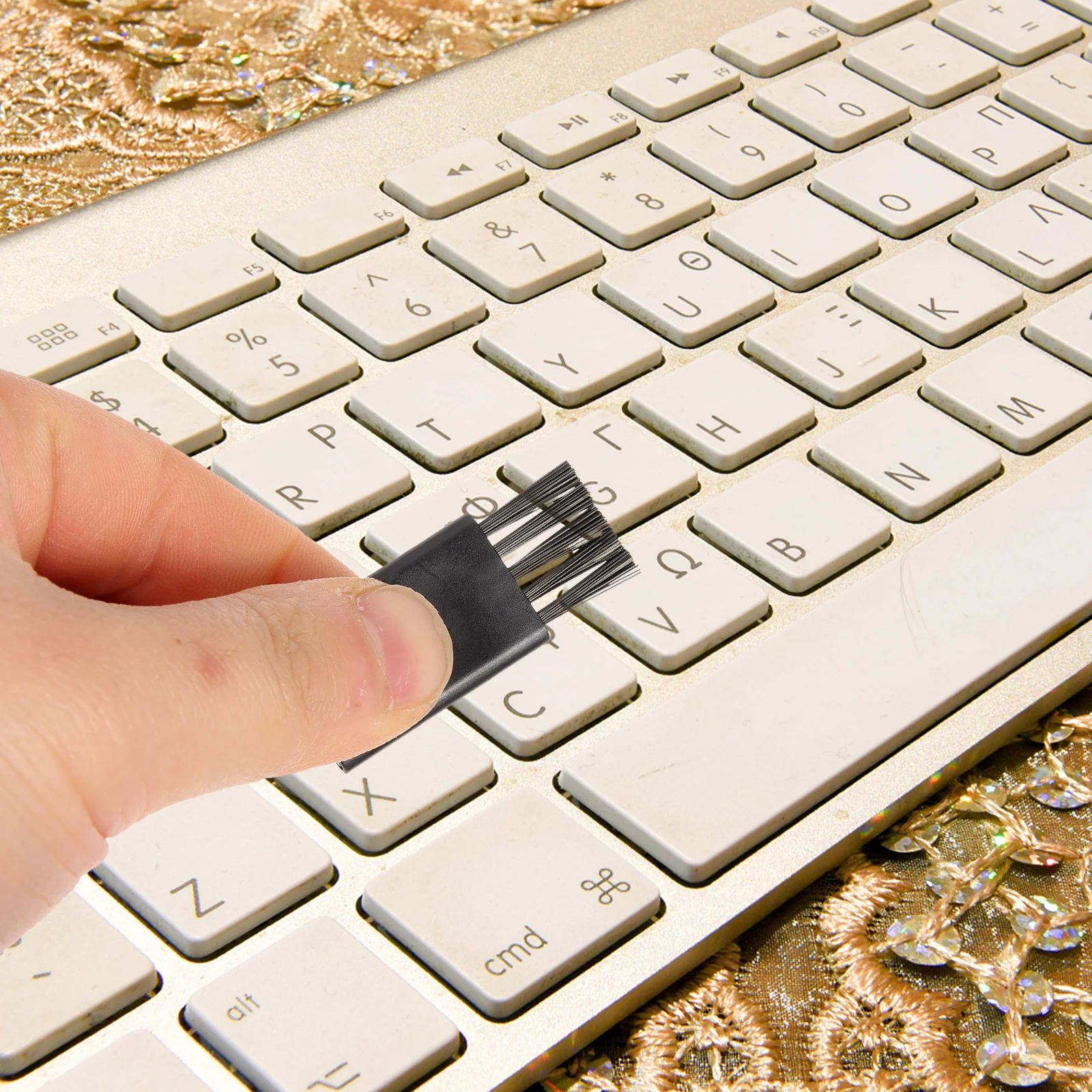 

48pcs Cleaning Brush Small Multifunctional Tiny Brushes for Razor Cleaner Keyboard Fan Car Dashboard Coffee Grinder Static Dust