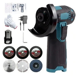 19500RPM Mini Angle Grinder Cordless Polishing Grinding Machine Electric Cordless Cutting Lithium Battery Power Tool