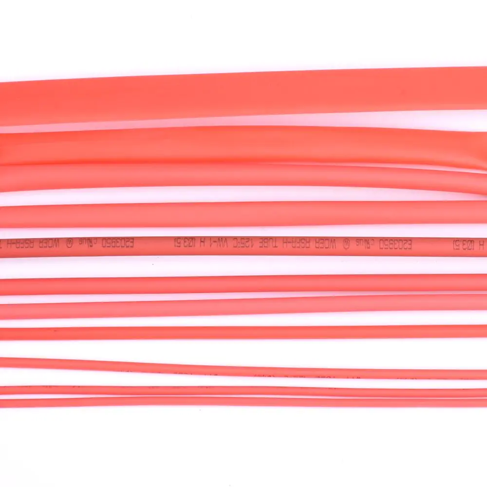 

1/5/10M/1Roll Cable Protector Red 1-120mm Heat Shrink Tube Sleeved Cables Heat-shrinkable Sheath Wiring Accessories Electrical