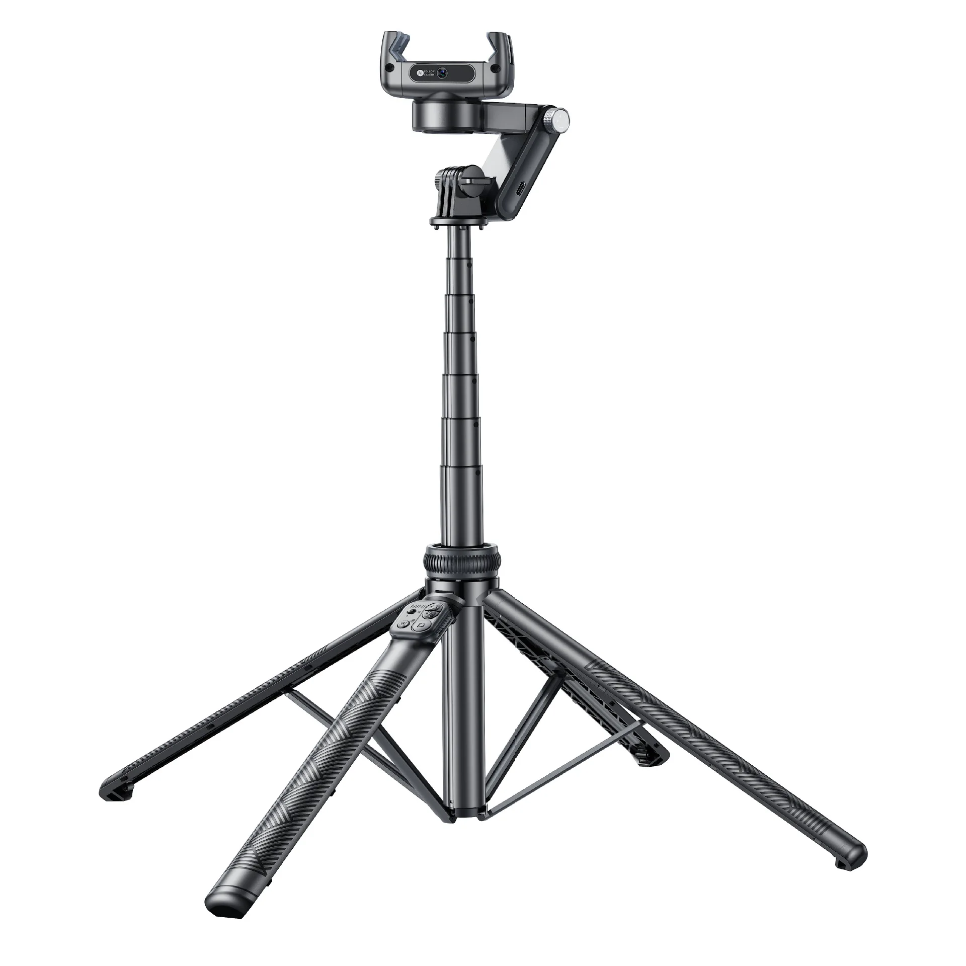 New mobile phone stabilizer selfie stick, panoramic follow-up anti-shake handheld gimbal stabilizer, live filling light