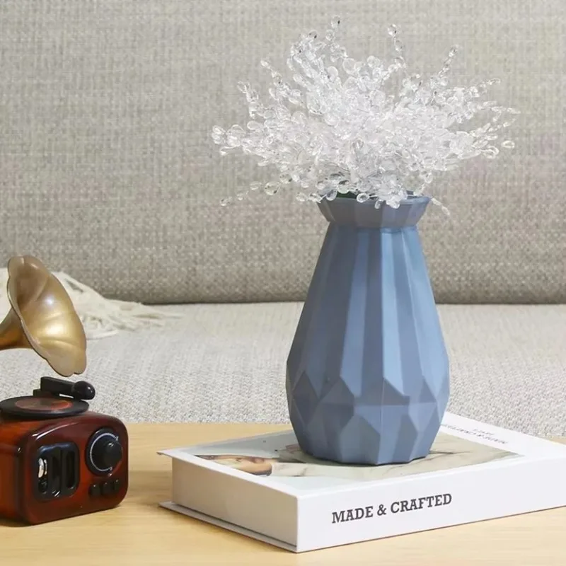 ينبع زهرة الخرزة الأكريليك مع قطرات كريستال متعددة الاستخدامات يختار غصين مطرز لديكور الزفاف وسحر الزهور والمجوهرات الحرفية