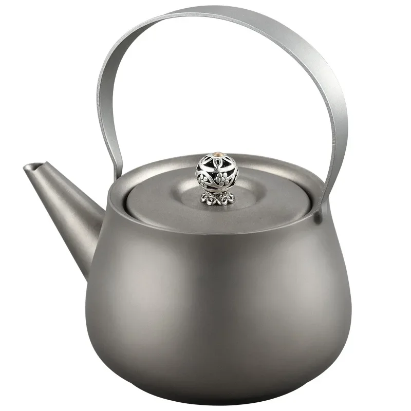 

Double-layer pure titanium tea set, home office meeting guests, gift-giving, light luxury, portable, high-end gift box
