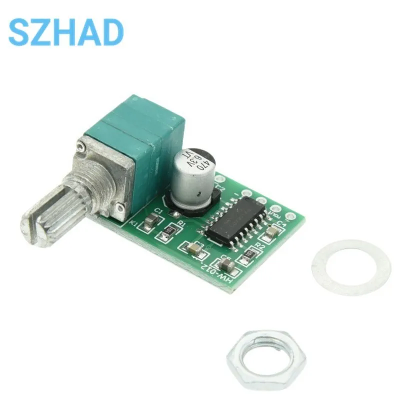 Mini PAM8403 DC 5V 2 Channel USB Digital Audio Amplifier Board Module 2 * 3W Volume Control with Potentionmeter