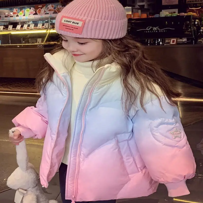 

Girls' Cotton Jacket Winter 2025 New Baby Winter Outfit, Stylish and Thick Down Cotton Jacket, Children's Cotton Coat Hot