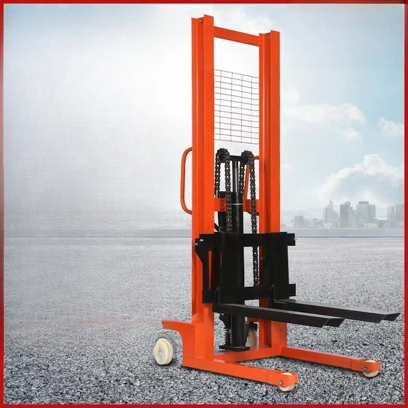 

Electric forklift Manual hydraulic forklift Stacker, lift on brick truck Shovel lift