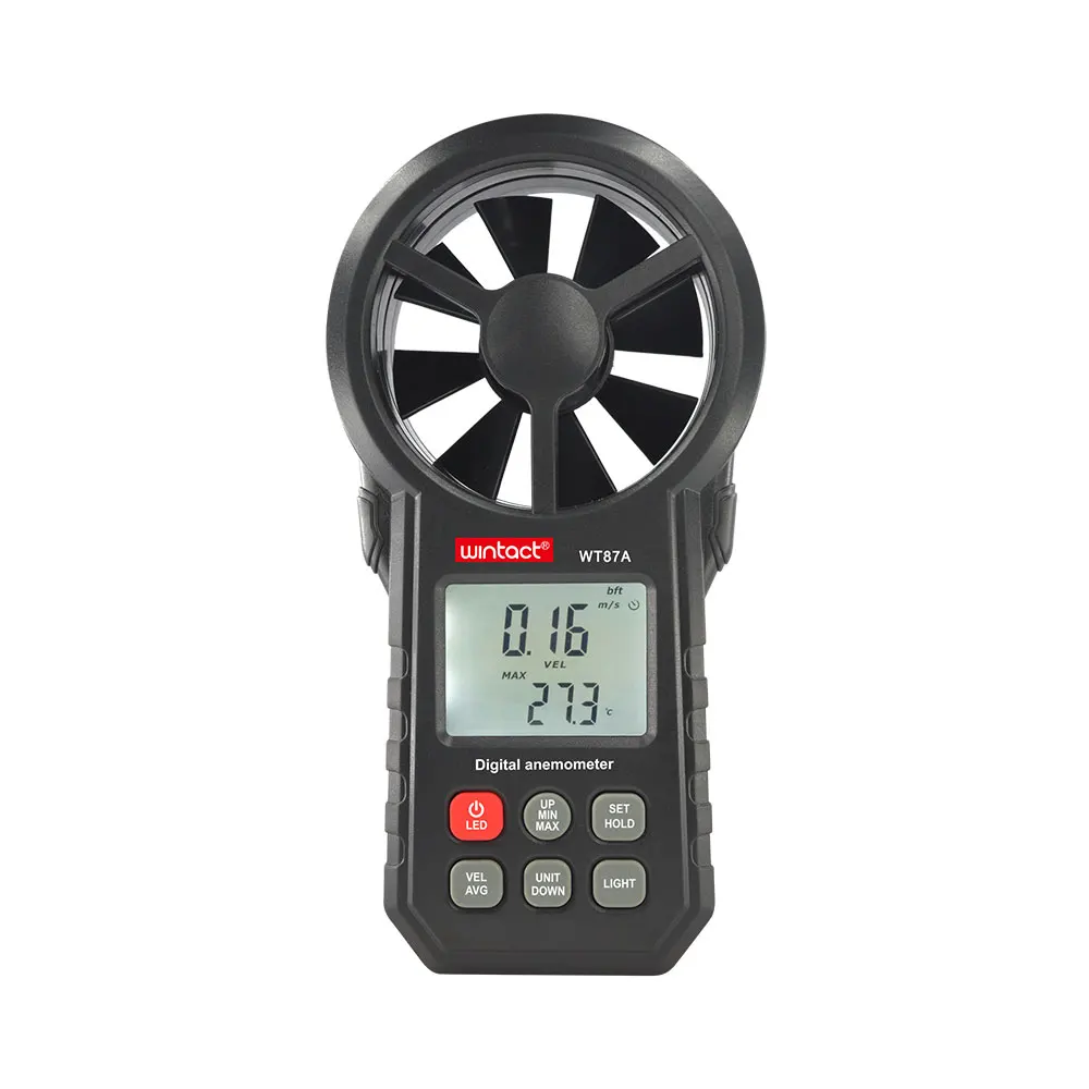 

WINTACT WT87A Digital Anemometer 0~5860 ft/min Measurement of wind speed and temperature