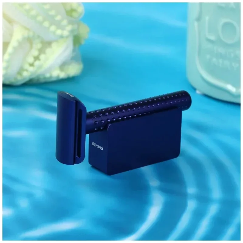 Men Safety Razor And Holder Collectibles Gift Boyfriend 2026 Yaqi Sputnik Dark Blue Color Aluminum
