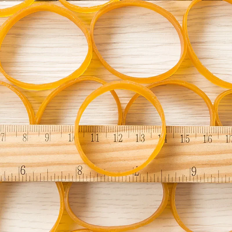 Yellow Elastic Rubber Bands Widening and lengthening Home School Office Industrial Stretchable Sturdy Rubber Rings