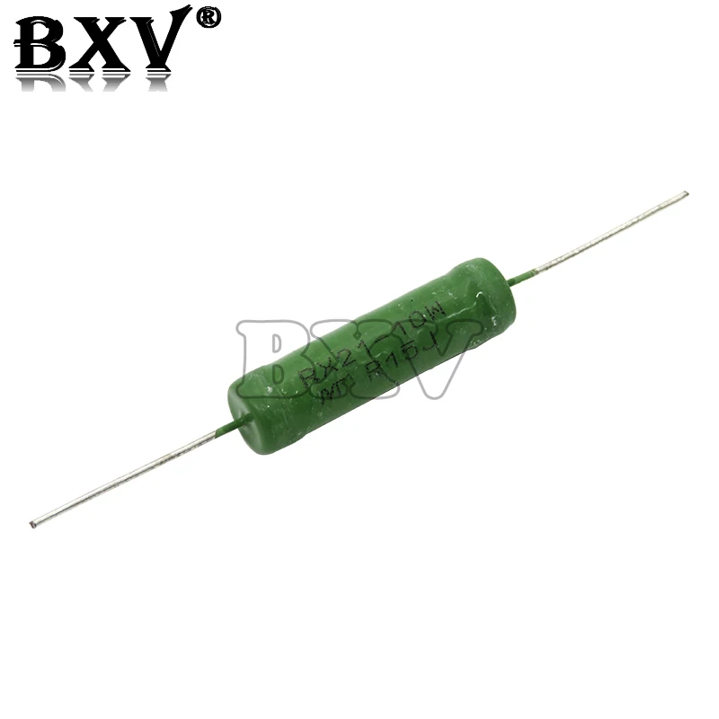 5PCS/LOT RX21 10W Wire Wound Resistance 5% New 1R 10R 100R 1K 10K 12K 15K 18R 20R 22R 24R 27R 30R 33R 36R Resistor