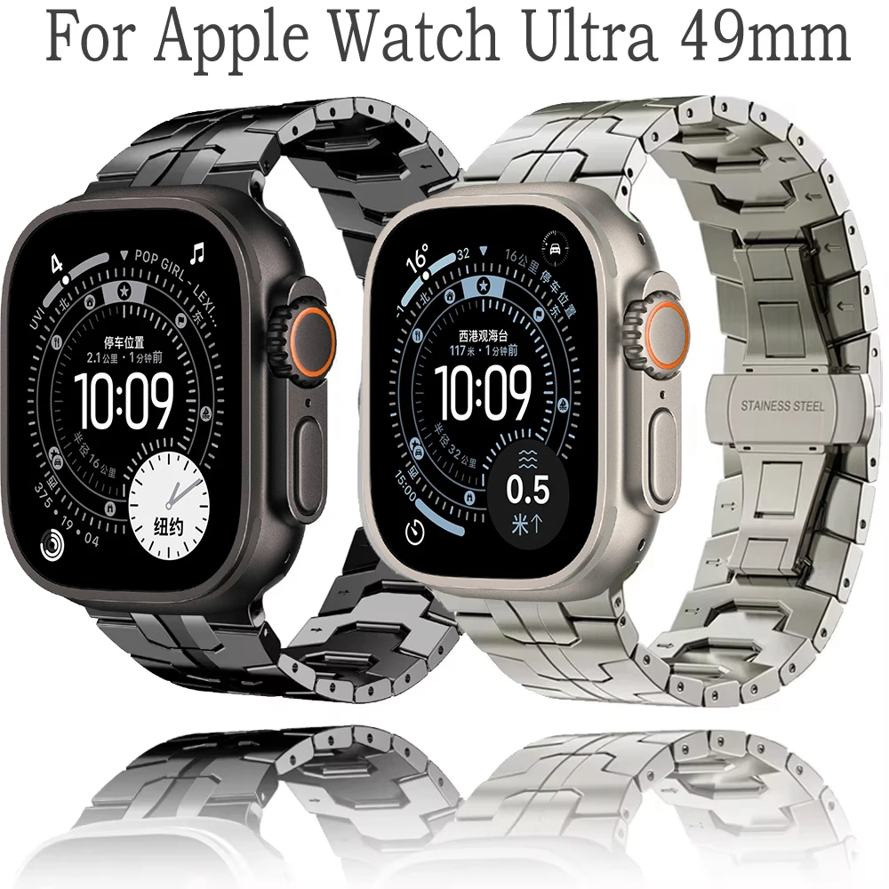 

Ремешок из титанового сплава для Apple Watch Ultra 3 2 49 мм, 11 10 42 мм, 46 мм, 9 8 7 45 мм, 41 мм, сменный ремешок для iWatch 6 5 4 SE 44 мм, 40 мм