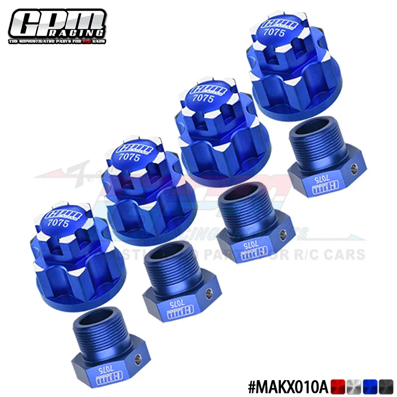ARRMA 1/5 Karton Outcast 7075‑T6 Wheel Lock Hub Adapter 17/24mm Hex Covered Design Dust‑Proof RC Car Wheel Hub Upgrade