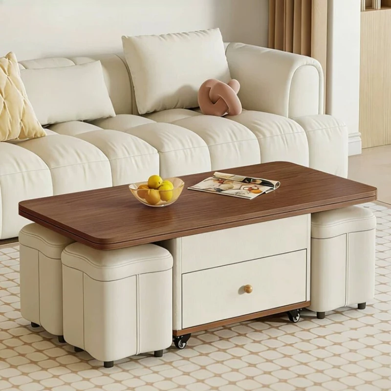 

Adjus Large Coffee Table Basses Center Drink Smart Coffee Table Folding Living Room Mesa De Centro Sala Nordic Furniture