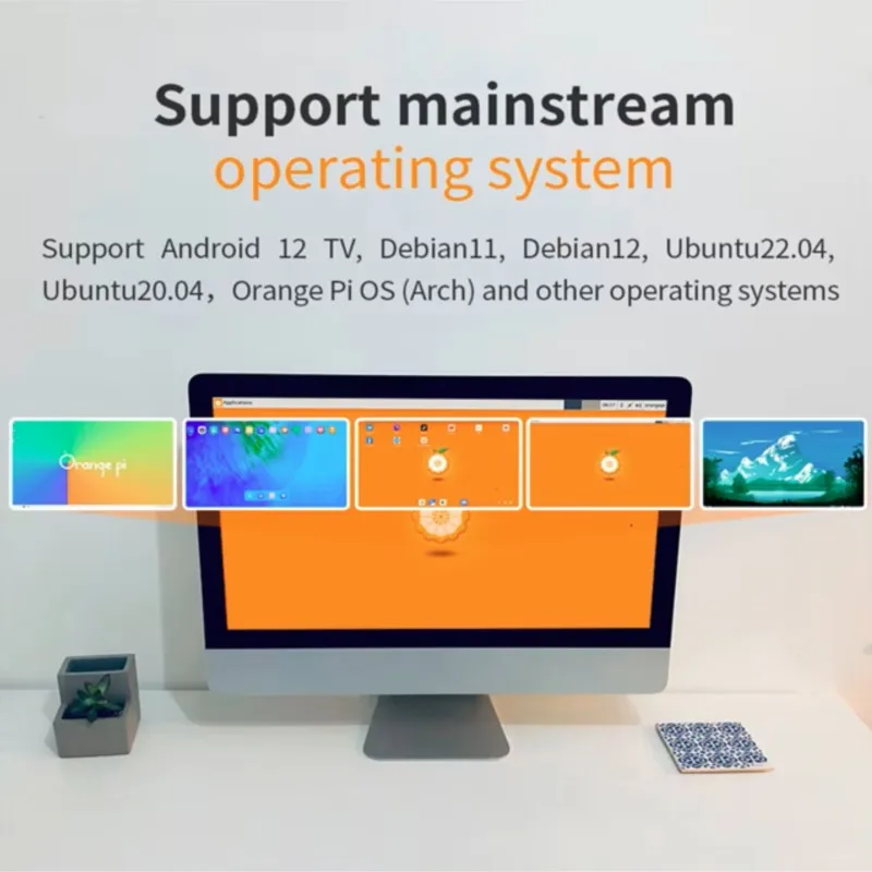 Orange Pi Zero 2 W 4GB DDR4 Mini SBC, Allwinner H618, WiFi Bluetooth Compact Single Board Computer Zero2W