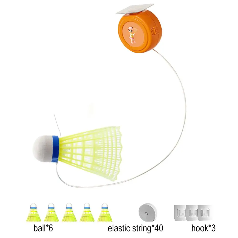 Самообучающийся тренажер для бадминтона, портативный робот для практики бадминтона, волан, тренировочный инструмент, растягивающийся отскок, профессиональный Badmi O2D3
