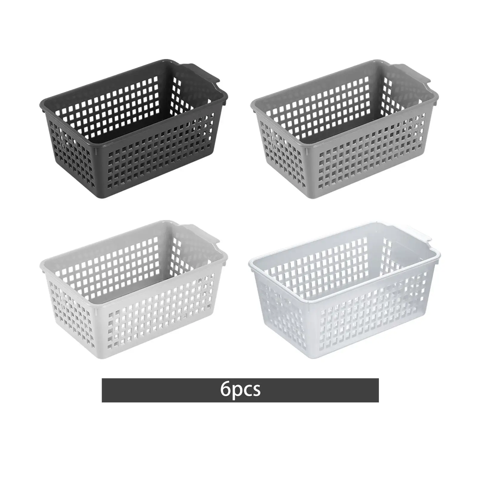 

6x Storage Baskets Makeup Organizer Trays for Living Room Bathroom Dresser