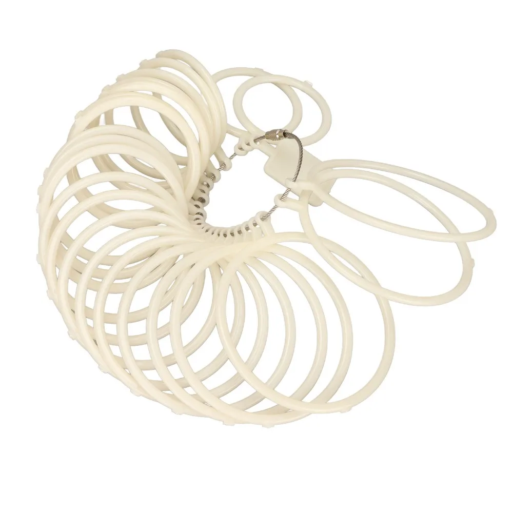 

Белый пластиковый размер браслета, легкий дизайн, точный измерительный инструмент, регулируемый инструмент, калибр пластикового браслета