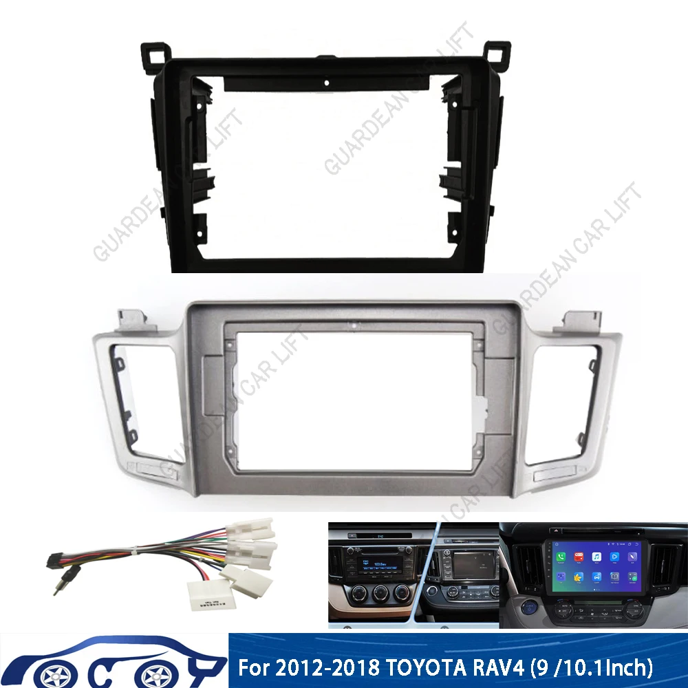 

For TOYOTA RAV4 2012-2018(9Inch/10.1Inch) Car Radio Fascias GPS MP5 Android Stereo Player 2 Din Head Unit Panel Dash Frame Trim