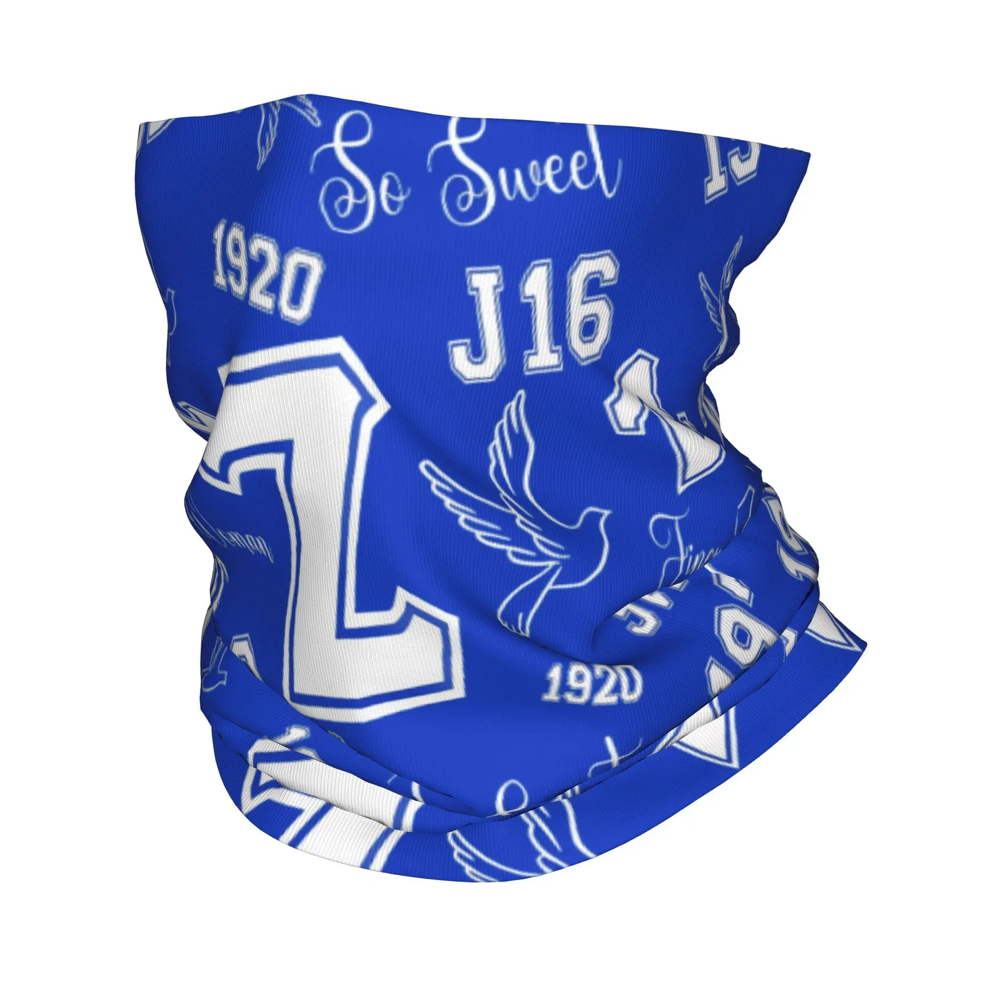 Custom Zeta Phi Beta Greek Letter Bandana Neck Warmer Women Men Winter Ski Hiking Scarf Gaiter  Face Cover
