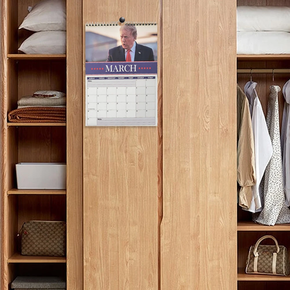 Trump 2025 Calendar 12 Month Wall Calendar Making America Great Again Hanging Wall Calendar Wall Calendar for Home Or Office