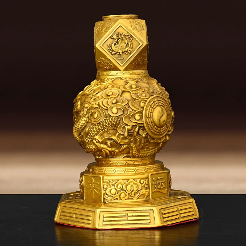 Copper Dragon Ornament, Pure Copper Treasure Basin, Fortune from All Directions, Eight Trigrams, Grand Treasure House, Living Ro