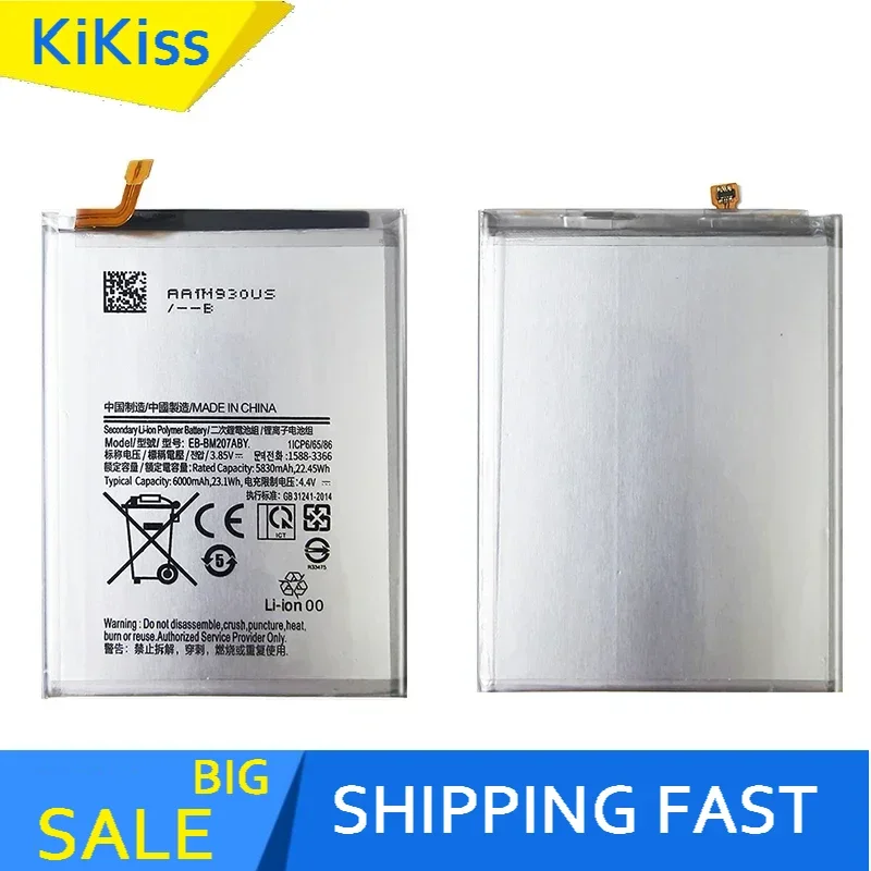 EB-BM207ABY 6000Mah Li-Ion Polymer Battery For SAMSUNG Galaxy M30s SM-M3070 M3070 M21 M31 M215 Bateria