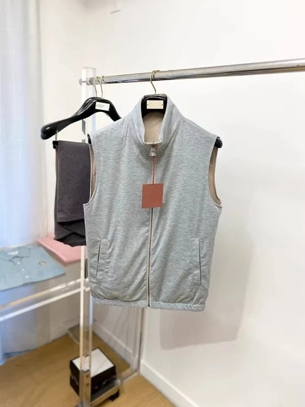 

Двусторонний жилет с воротником-стойкой LP, простой теплый жилет 25aw