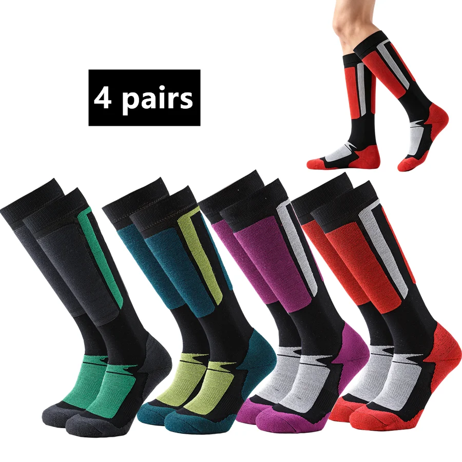 Thermal Sock Winter - 4 pary zimowych, ocieplanych podkolanówek termicznych