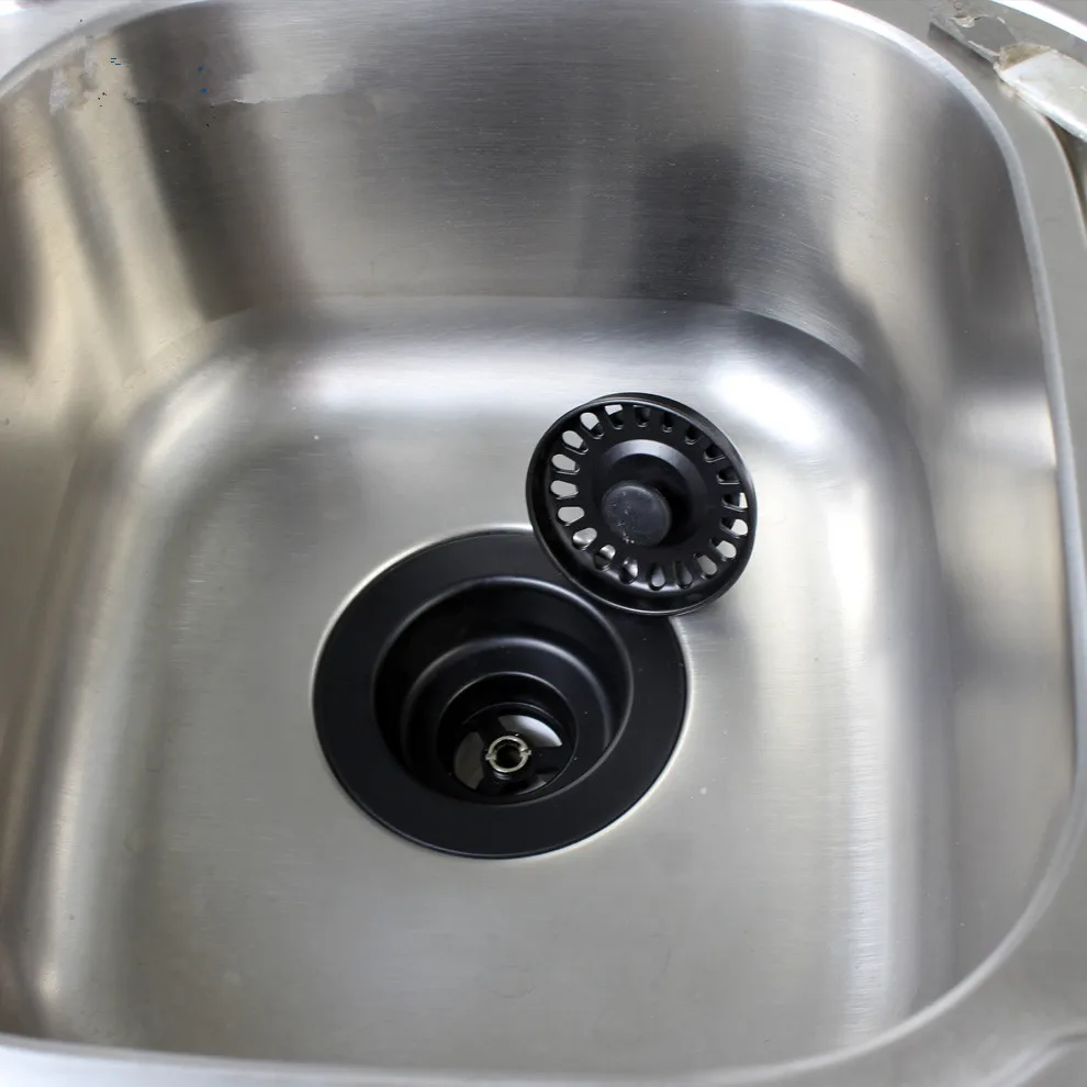 Vidric Black/White Kitchen Luxury drain valve for sink and tubs Bathtub drain valve set