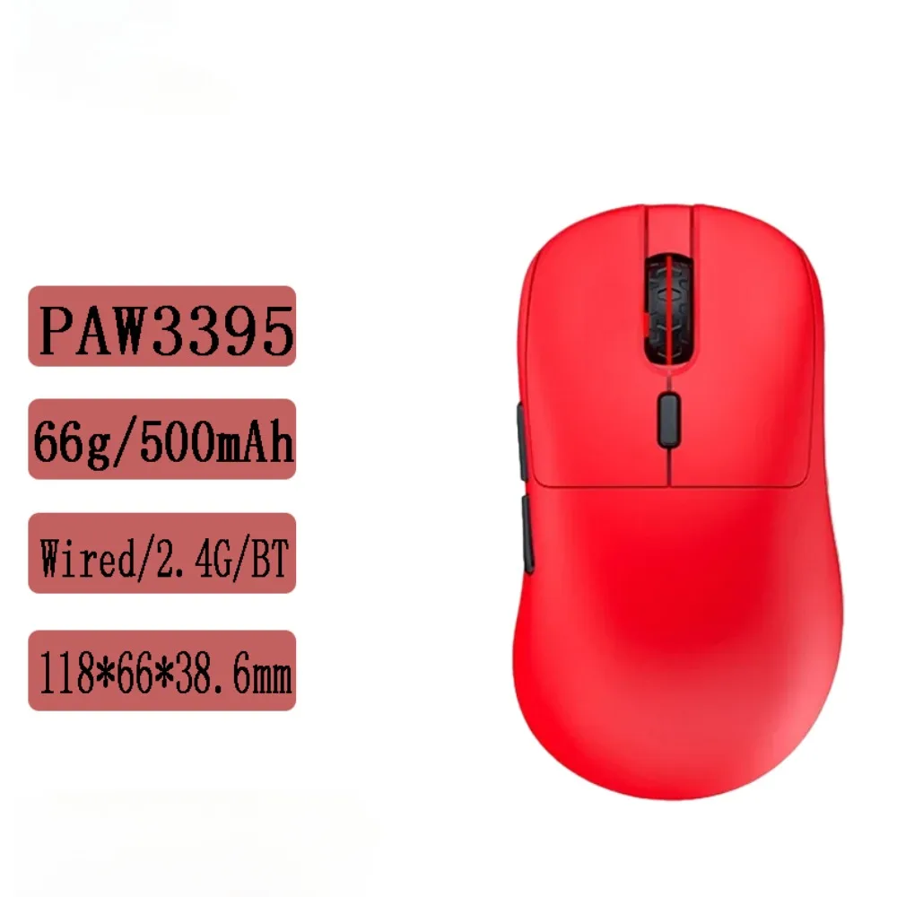 

INCOTT GHERO Wireless Dual Mode Gaming Mouse 8Khz PAW3395 Adjustable 32000DPI Lightweight RGB Small Medium Ergonomic Optical