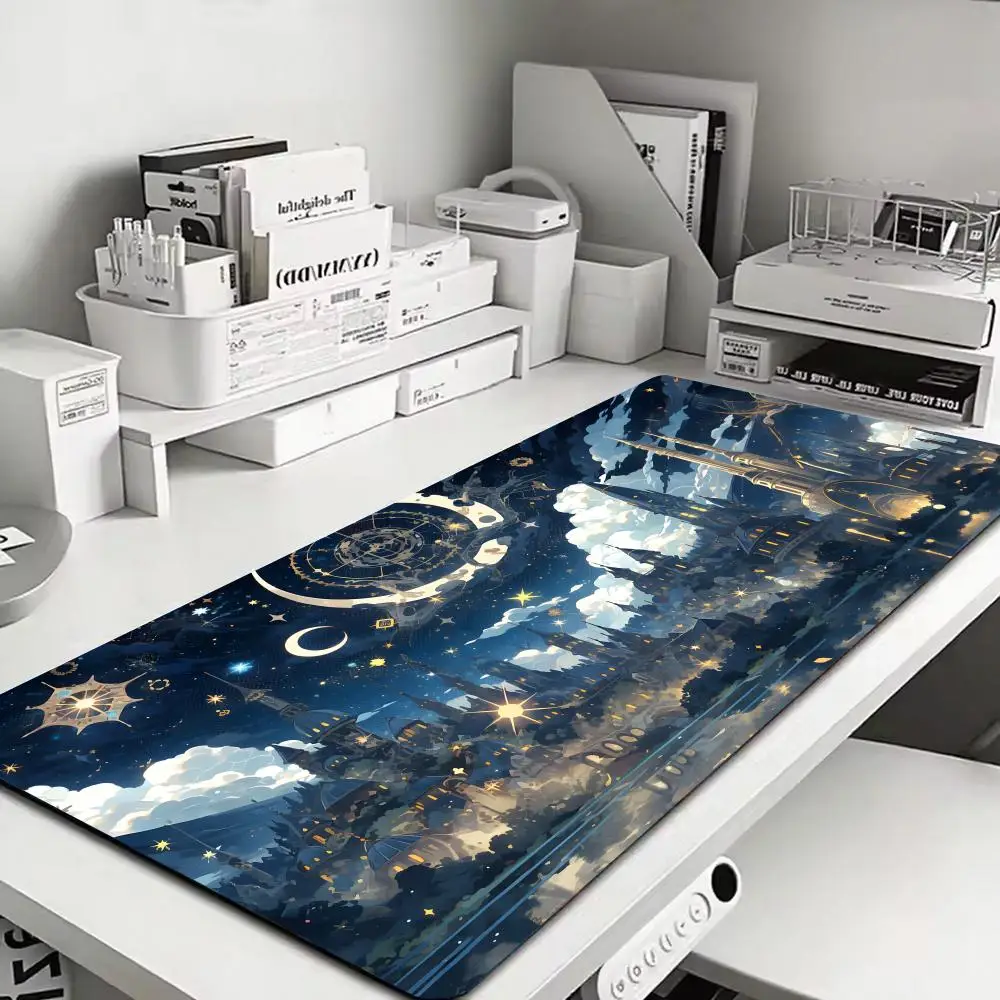 Magic Castle Mouse Pad Large XXL Gaming keyboard Rubber Lock phone Desk laptop Mat Computer Gamers work mouse office