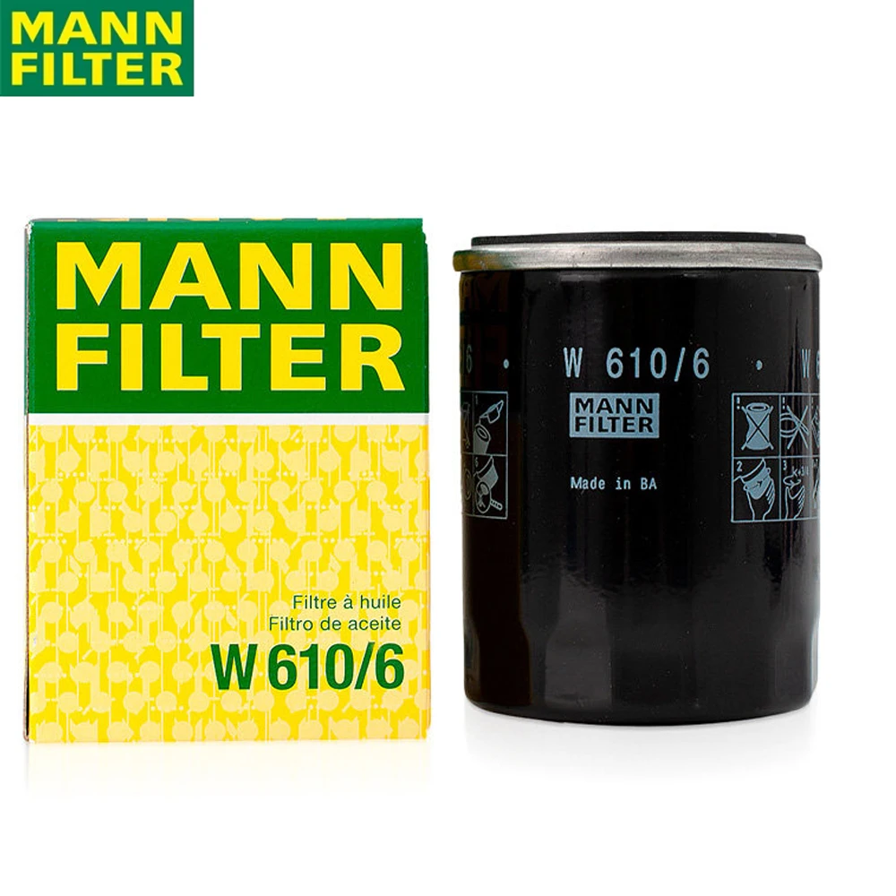 

MANN FILTER W610/6 Масляный фильтр для ACURA HONDA JOHN DEERE BOBCAT Оригинальное высококачественное уплотнение 481215642