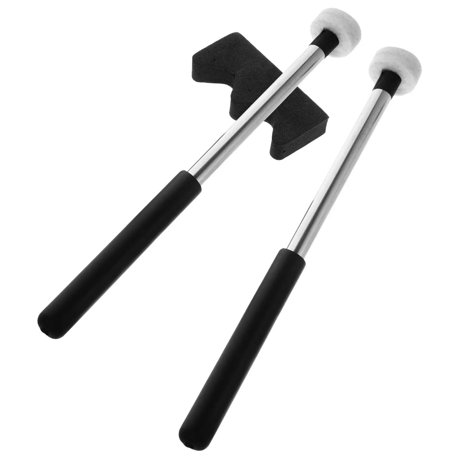 

Ethereal Drum Stick Sticks Kids Empty Hammer Double Sided Mallet Felt Drumsticks for Child
