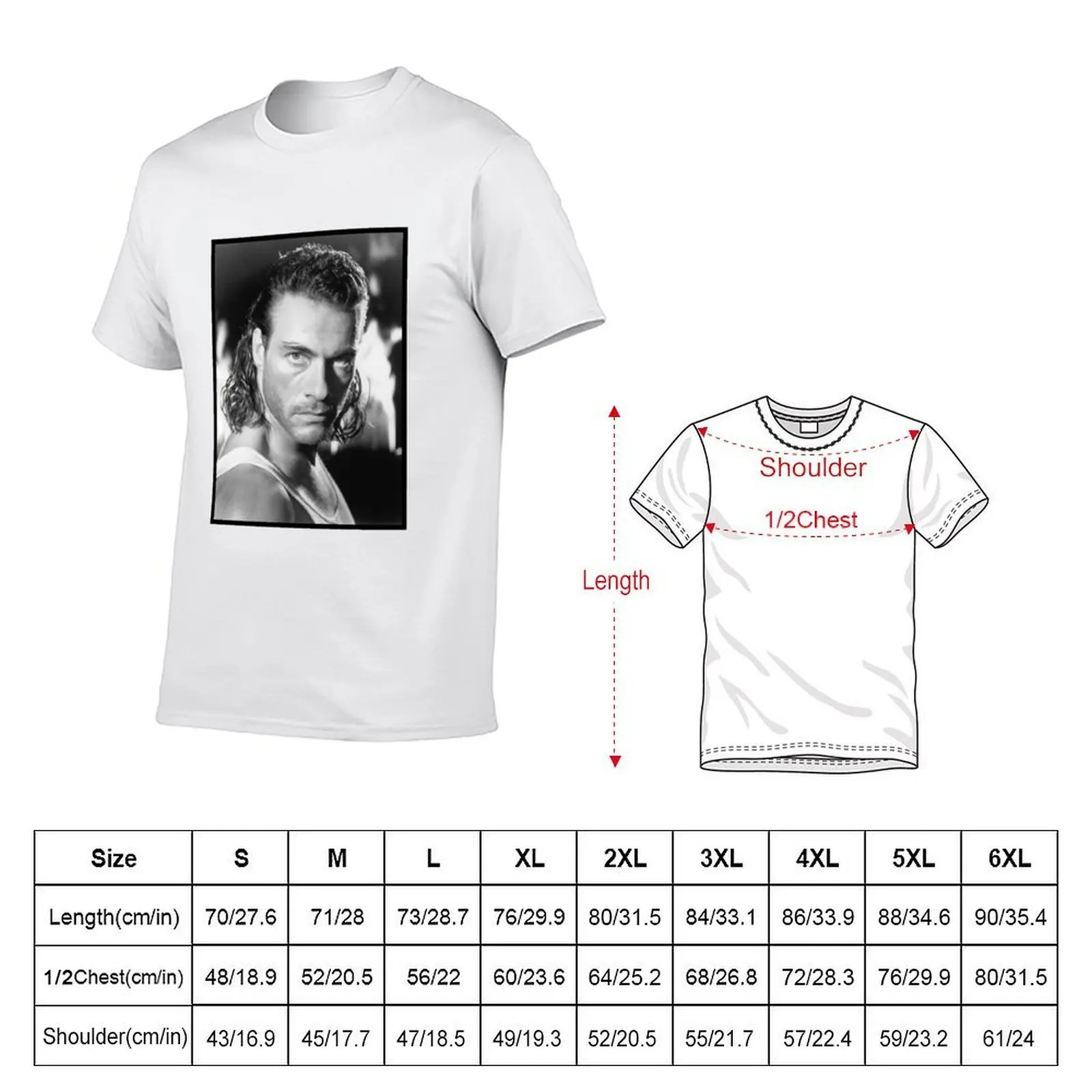 Black and white kickboxer T-Shirt Man t-shirt funny shirt cotton plain black t shirts men