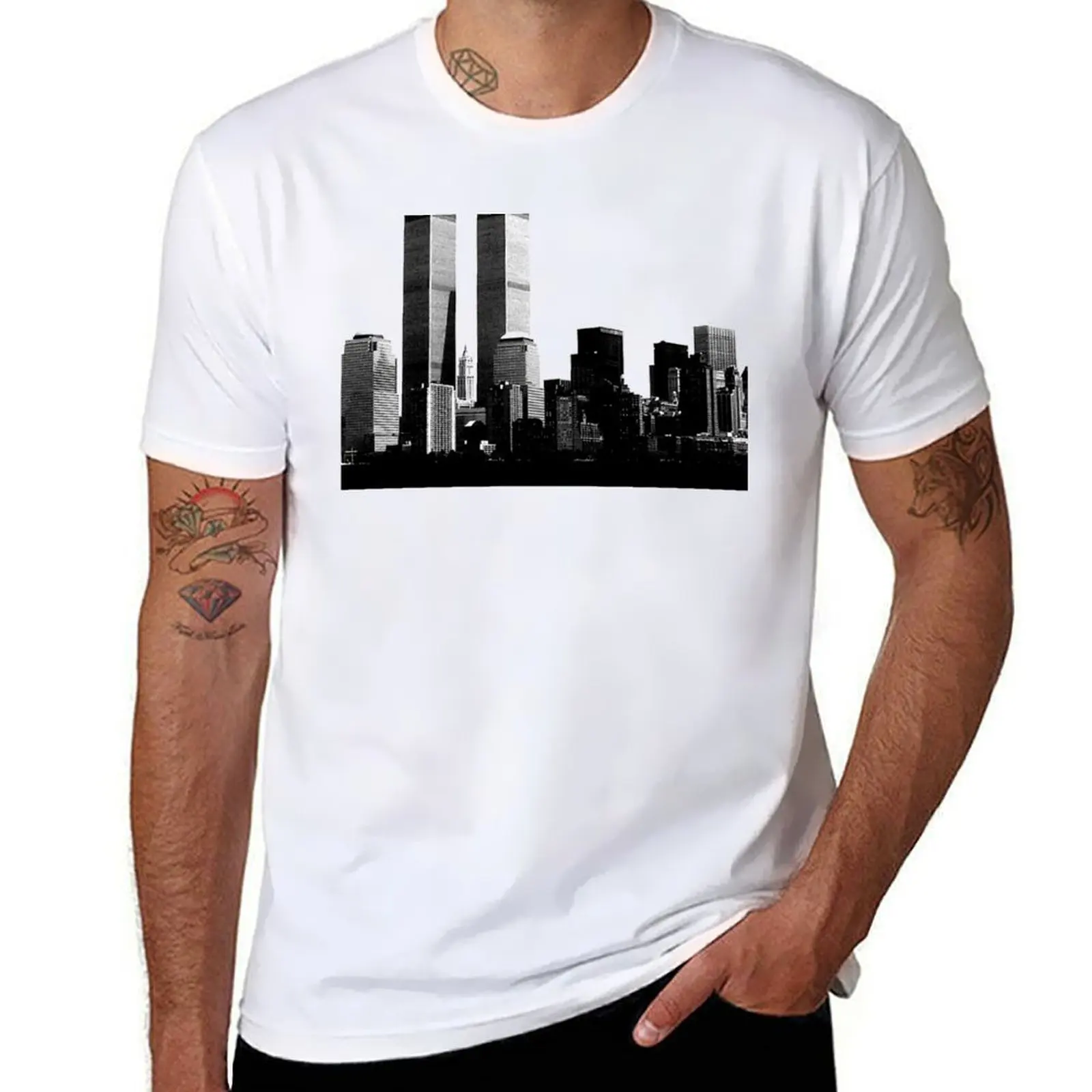 

twin towers T-Shirt anime tshirt man t shirts high quality luxury brand T-Shirt