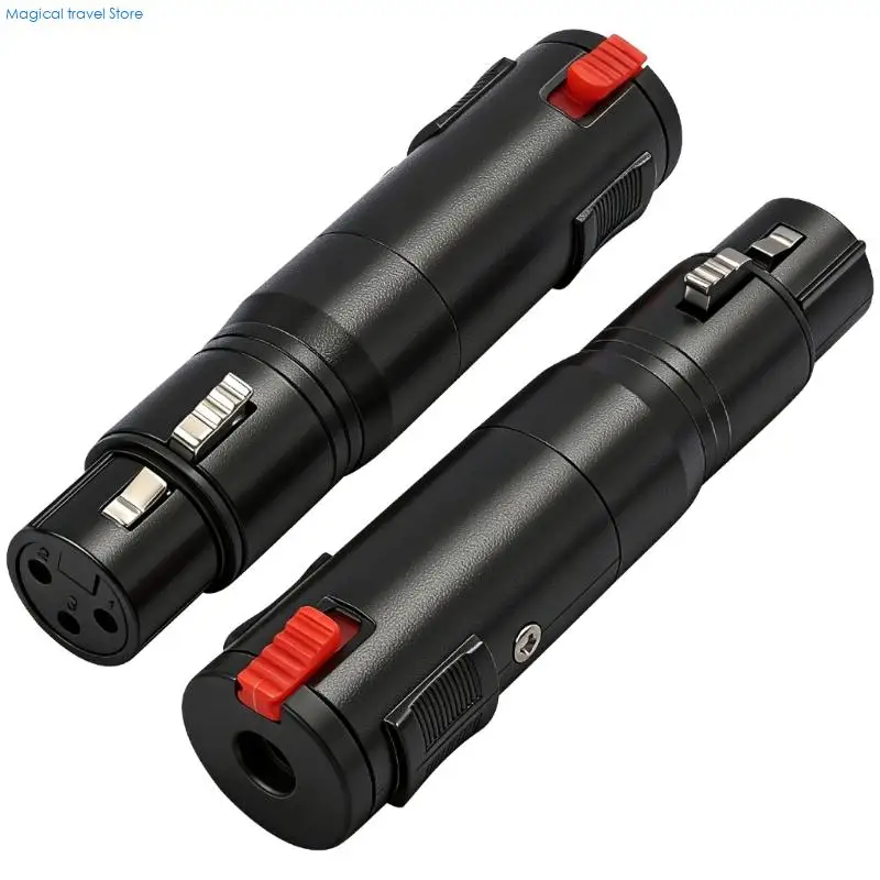 N2UB 1/4inch to XLR Adapter 6.35mm Female to XLR Female Adapter 6.35mm to XLR Female