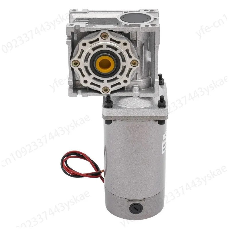 300W DC 24V Worm Gear Motor with Reducer Gearbox Speed Adjustable Electric NLRV Gear Motor Self-Locking 1800RPM