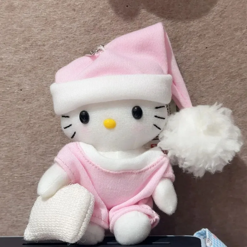 Sanrio Cartoon HelloKitty Plush Keychain Pendant Kawaii Daily Backpack Personalized Fashion Accessories Friends Holiday Gifts