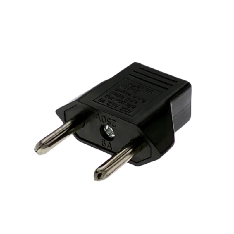 Universal US To EU Plug USA To Euro Europe Travel Wall AC Power Charger Outlet Adapter Converter 2 Round Socket Input Pin image 5