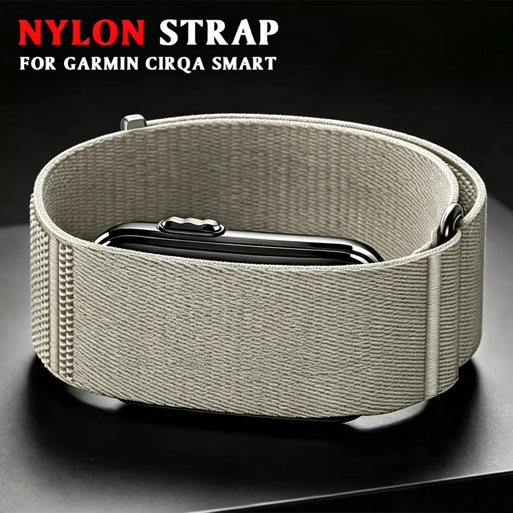 New Elastic Woven Nylon Biceps Arm/Wristband for Garmin CIRQA Smart Band Sport Adjustable Strap Bracelet Accessory for Men Women