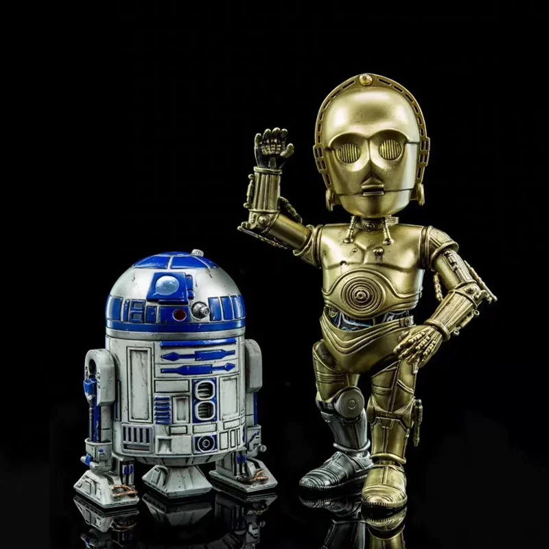 Original Herocross Starwars Figure R2d2 & C3po Anime Star Wars Action Figure Alloy Herocross Hmf024 Decoration Toys Kids Gift