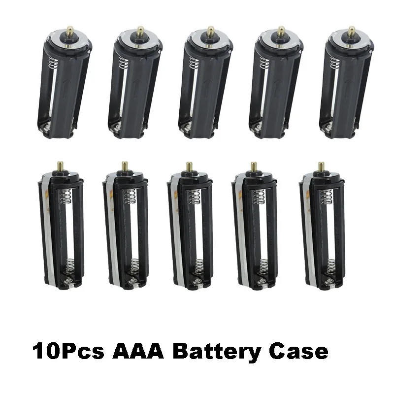 10pcs/pack Battery Holder for 3 X 1.5V AAA Batteries Flashlight Torch 3 Solt Port X AAA Battery Storage