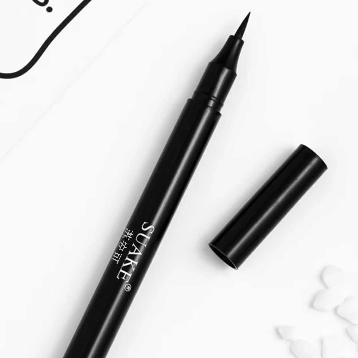 Caneta delineadora à prova d'água, resistente ao suor, durável, anti-manchas, fácil de aplicar, adequada para artistas de maquiagem profissionais iniciantes